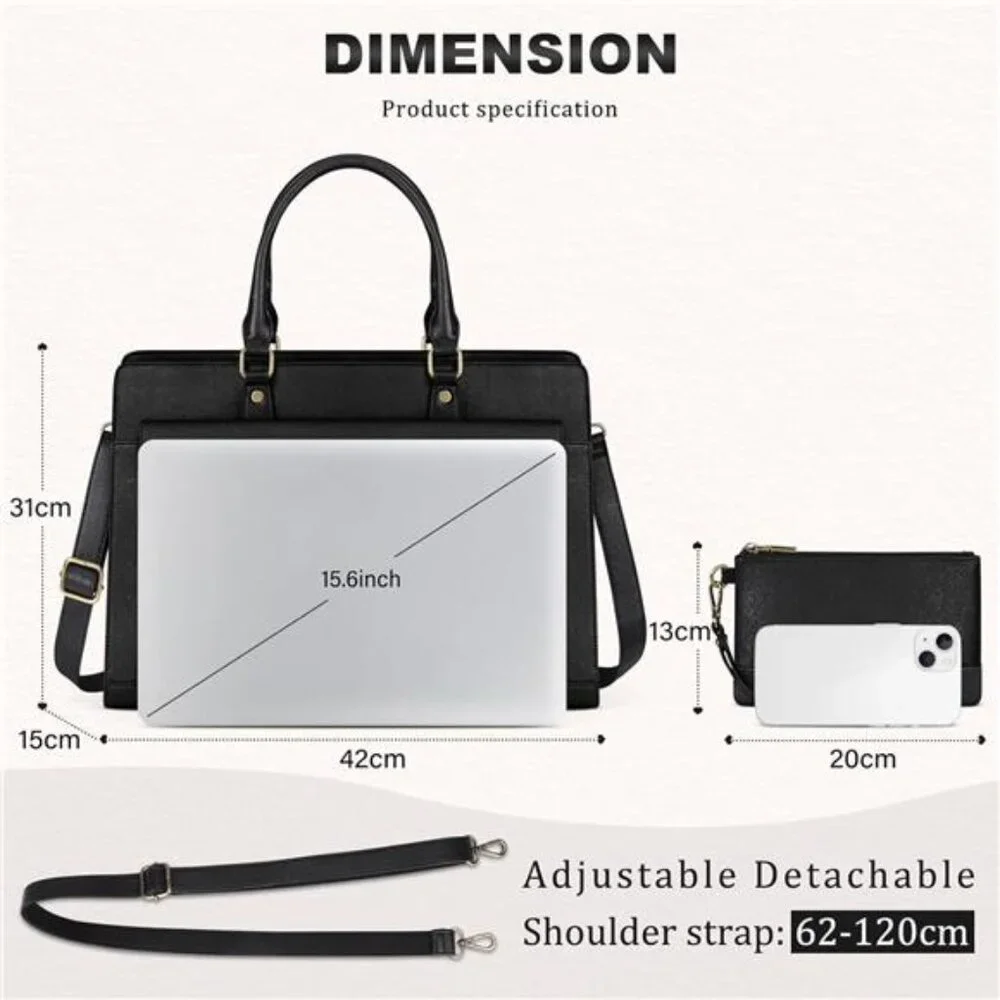 Laptop Bag for Women 15.6 Inch Laptop Tote Bag Business Office Work
